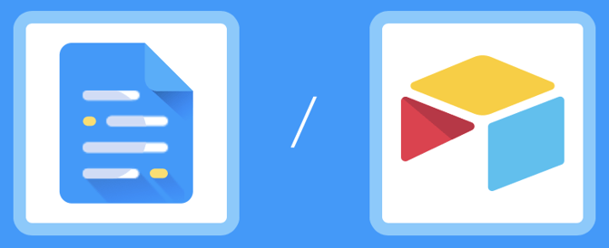 Documitn vs Airtable Page Designer graphic